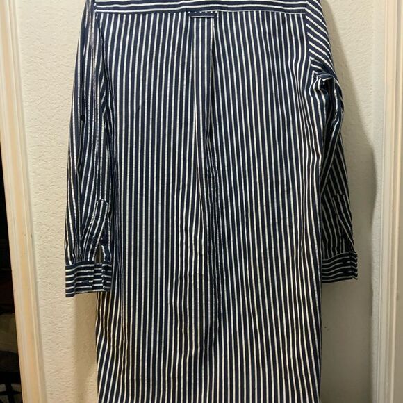 Finley Blue Striped Bailey shirt Dress NWOT Sz. XL sa2 - Picture 6 of 9